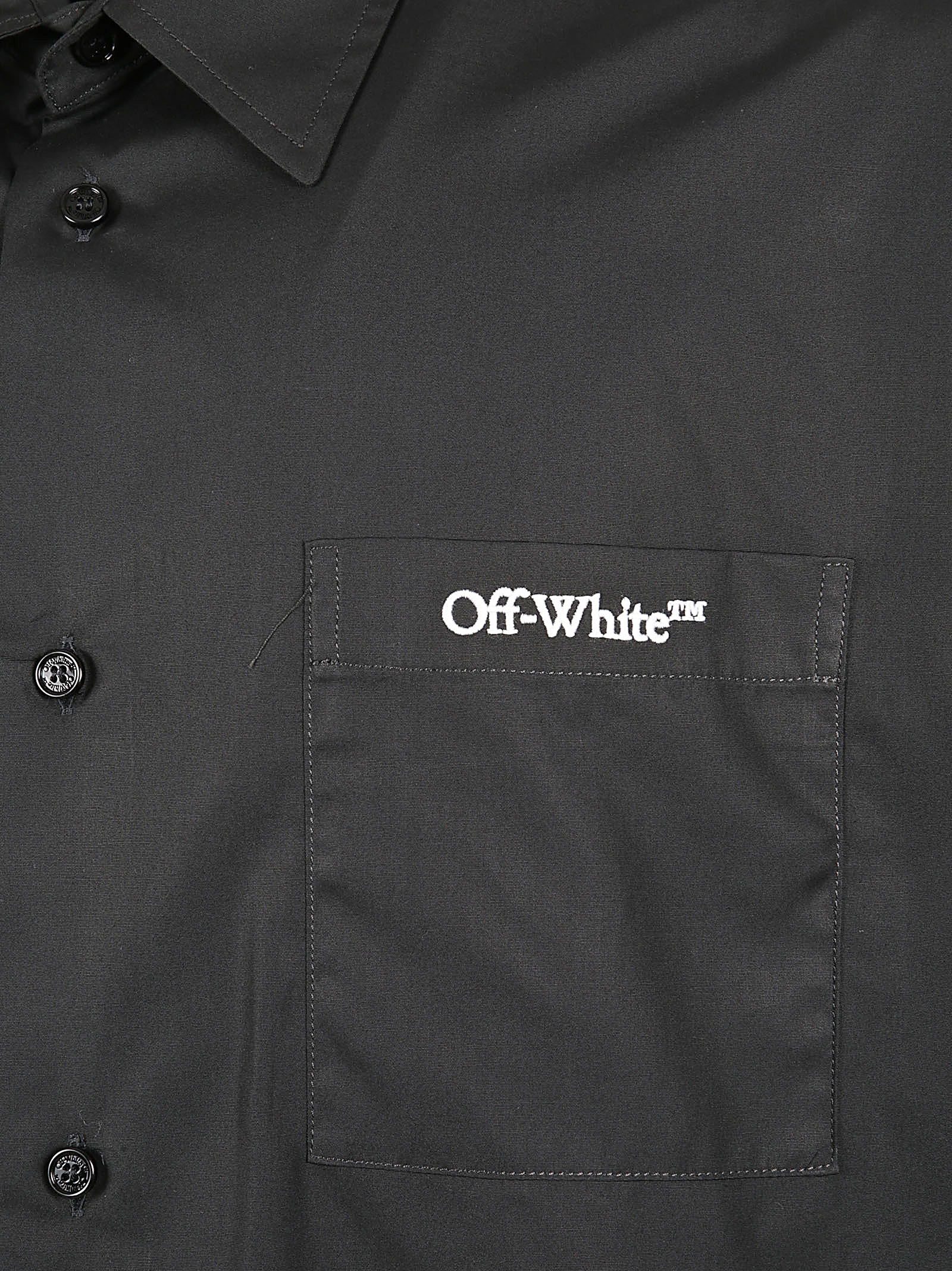 Cotton Shirt With Embroidered Logo