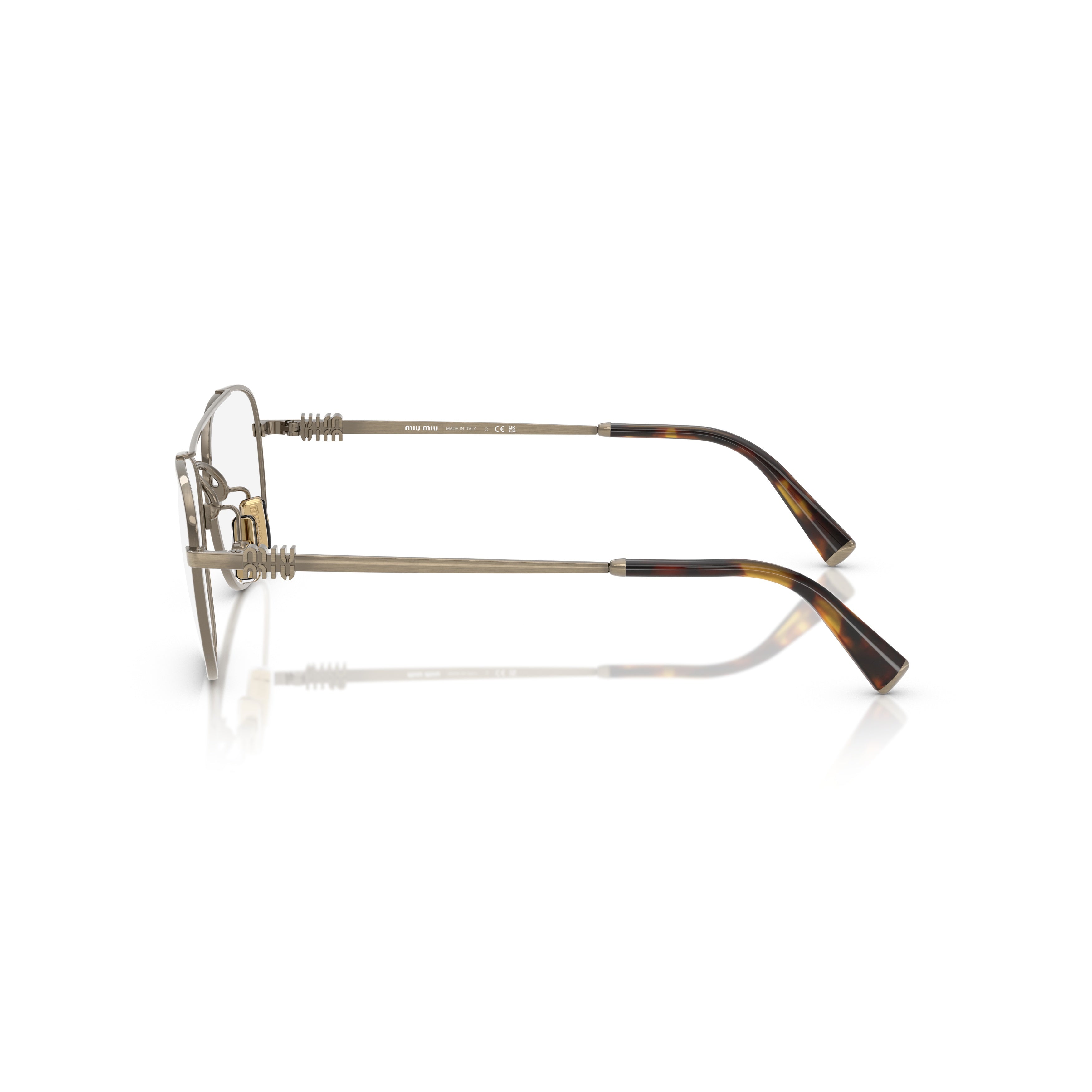 0mu 51wv Square Metal Eyeglasses