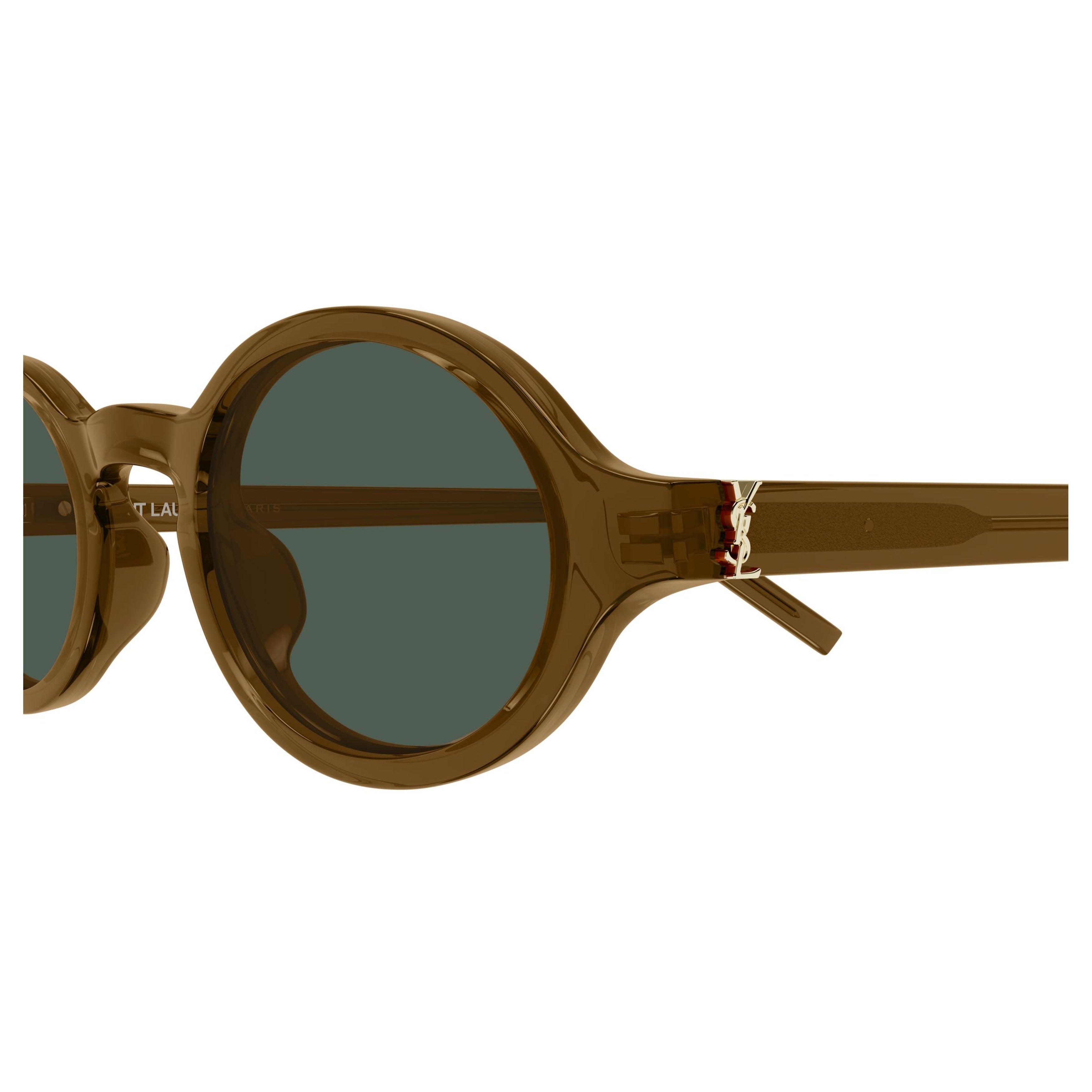 Brown Sl M161 Oval Acetate Sunglasses