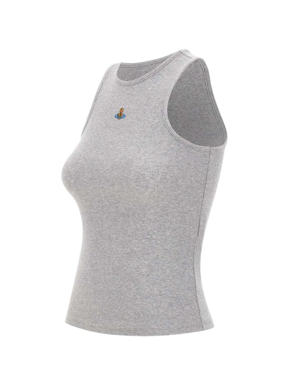 Grey Orb Logo Sleeveless Top