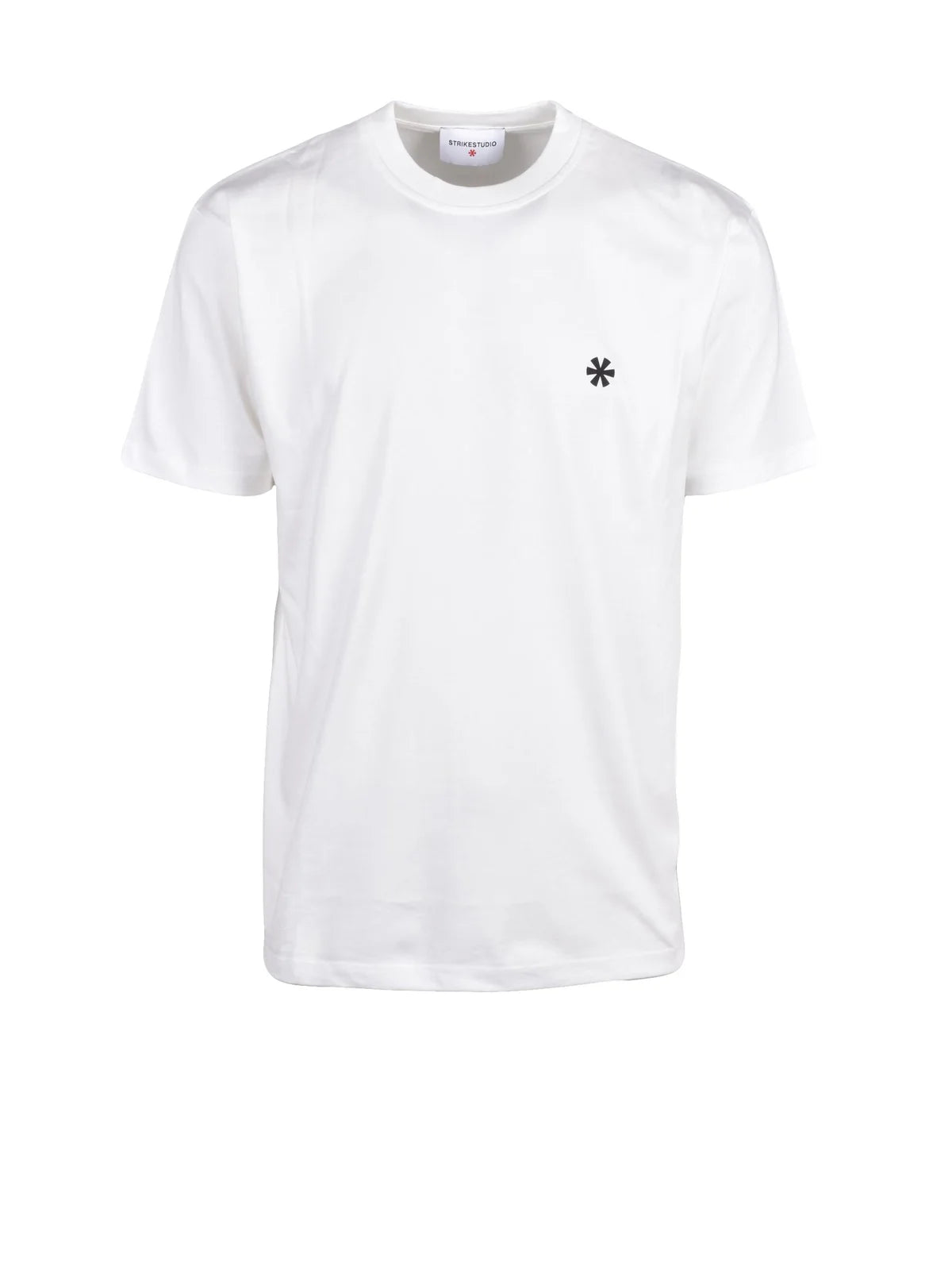 White Cotton Crew Neck T-shirt