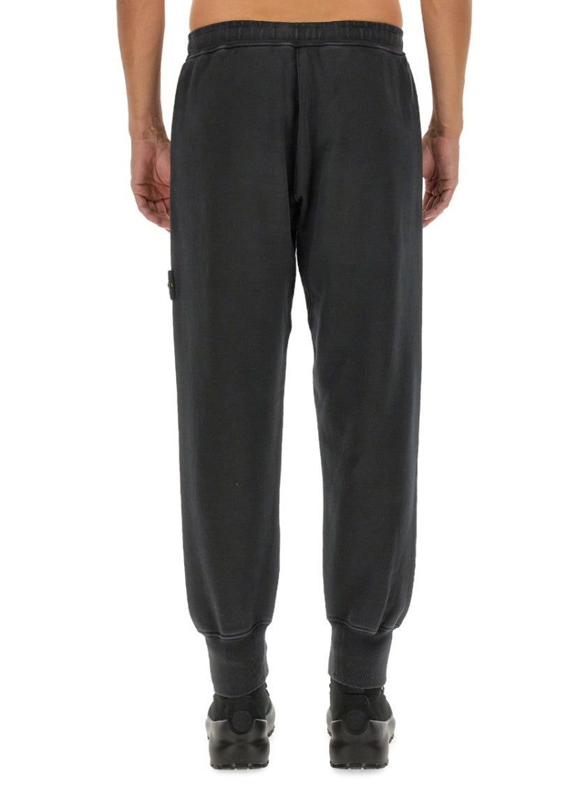Grey Tapered Leg Jogging Pants