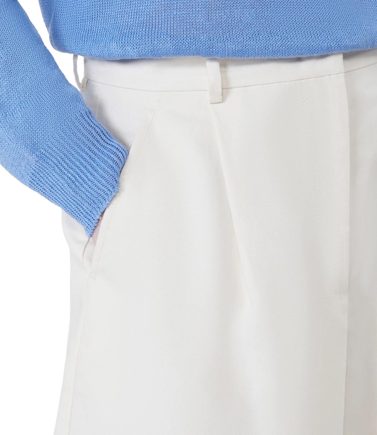 Ecru Wkdecuba Cotton Linen Shorts