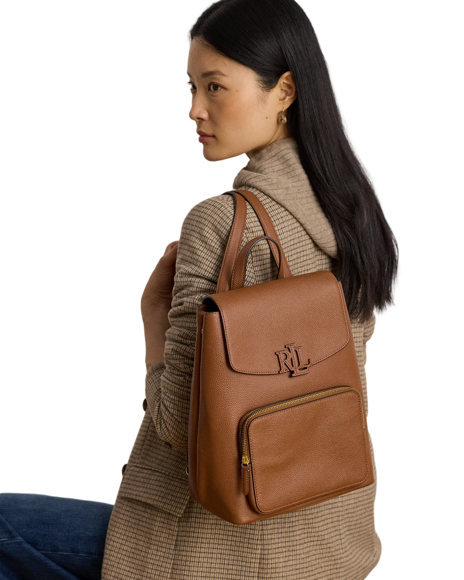 Medium Pebbled Leather Cameryn Backpack