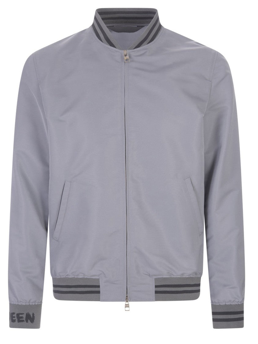 Grey Bomber Jacket