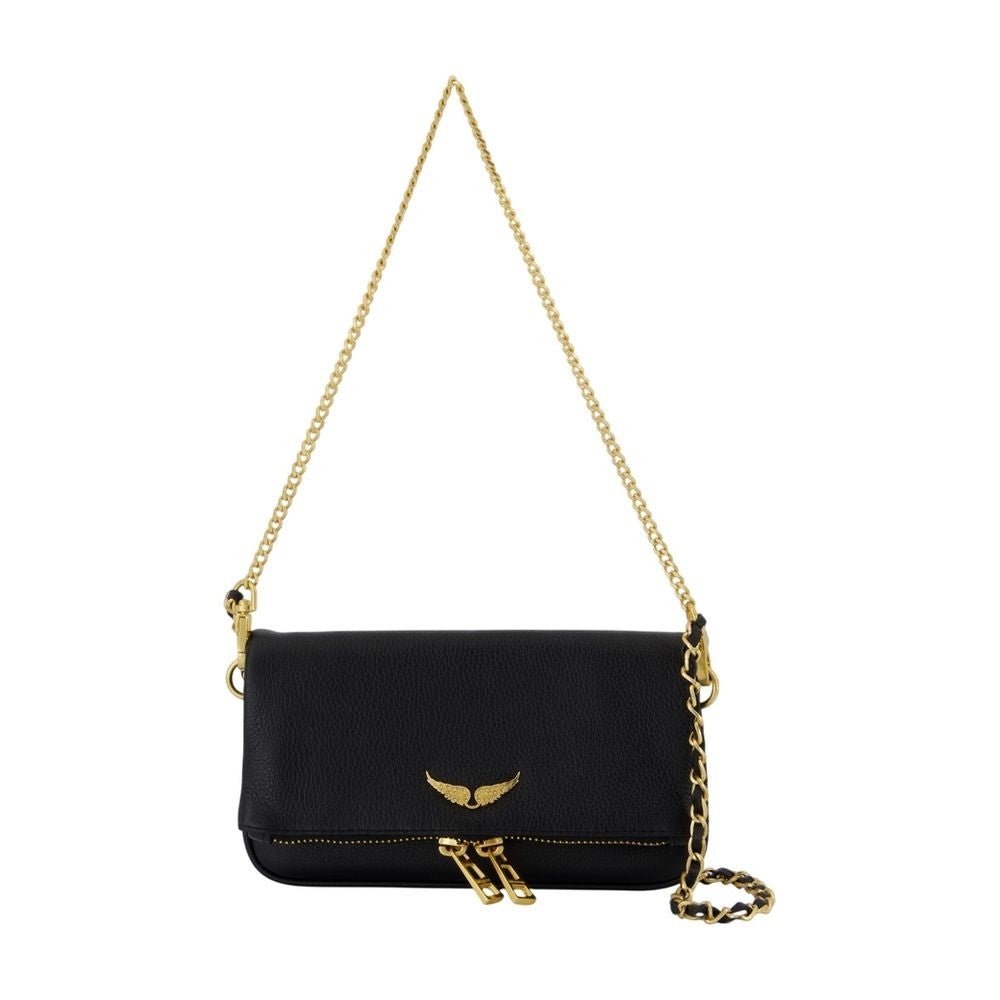 Rock Nano Wallet On Chain - Leather - Black