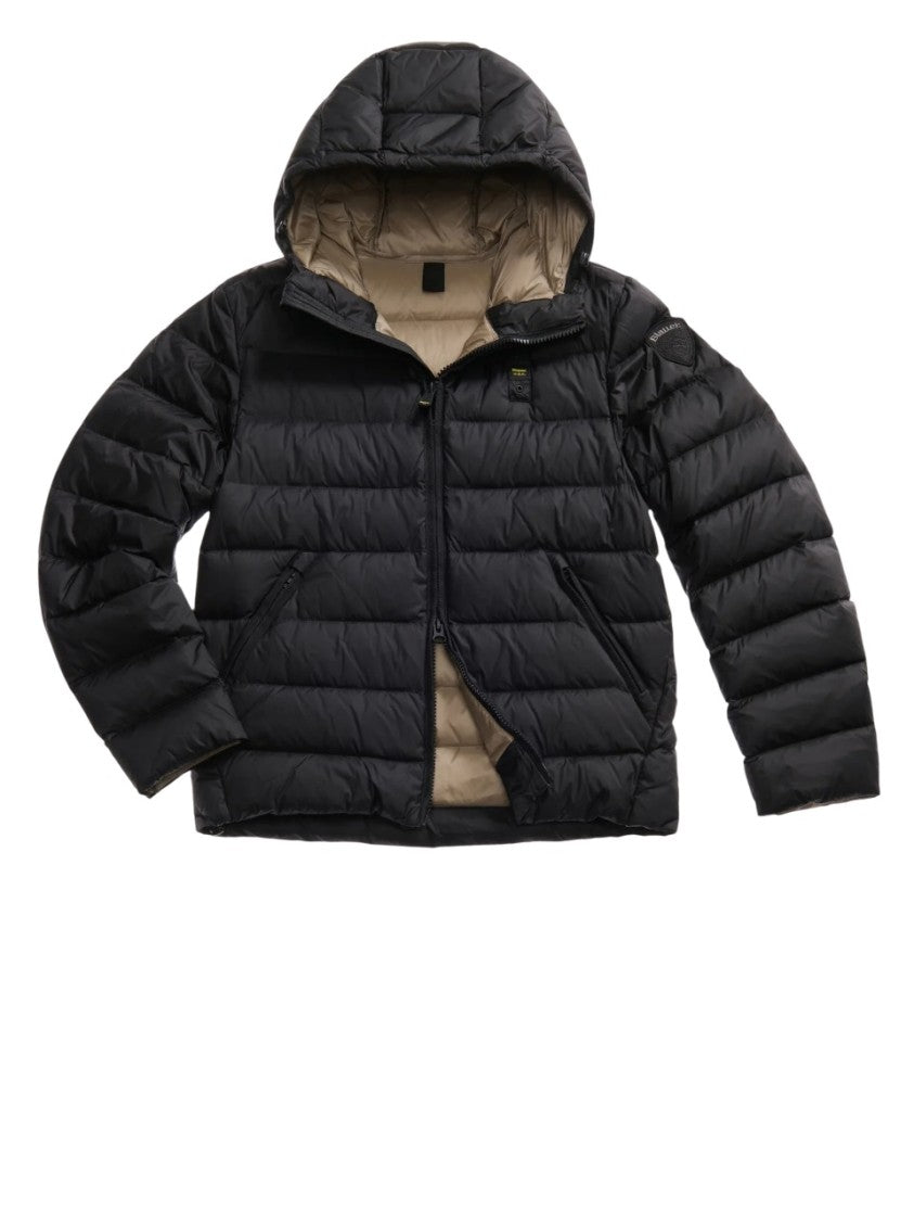Lightweight Quilted Down Coat with Adjustable Hood
