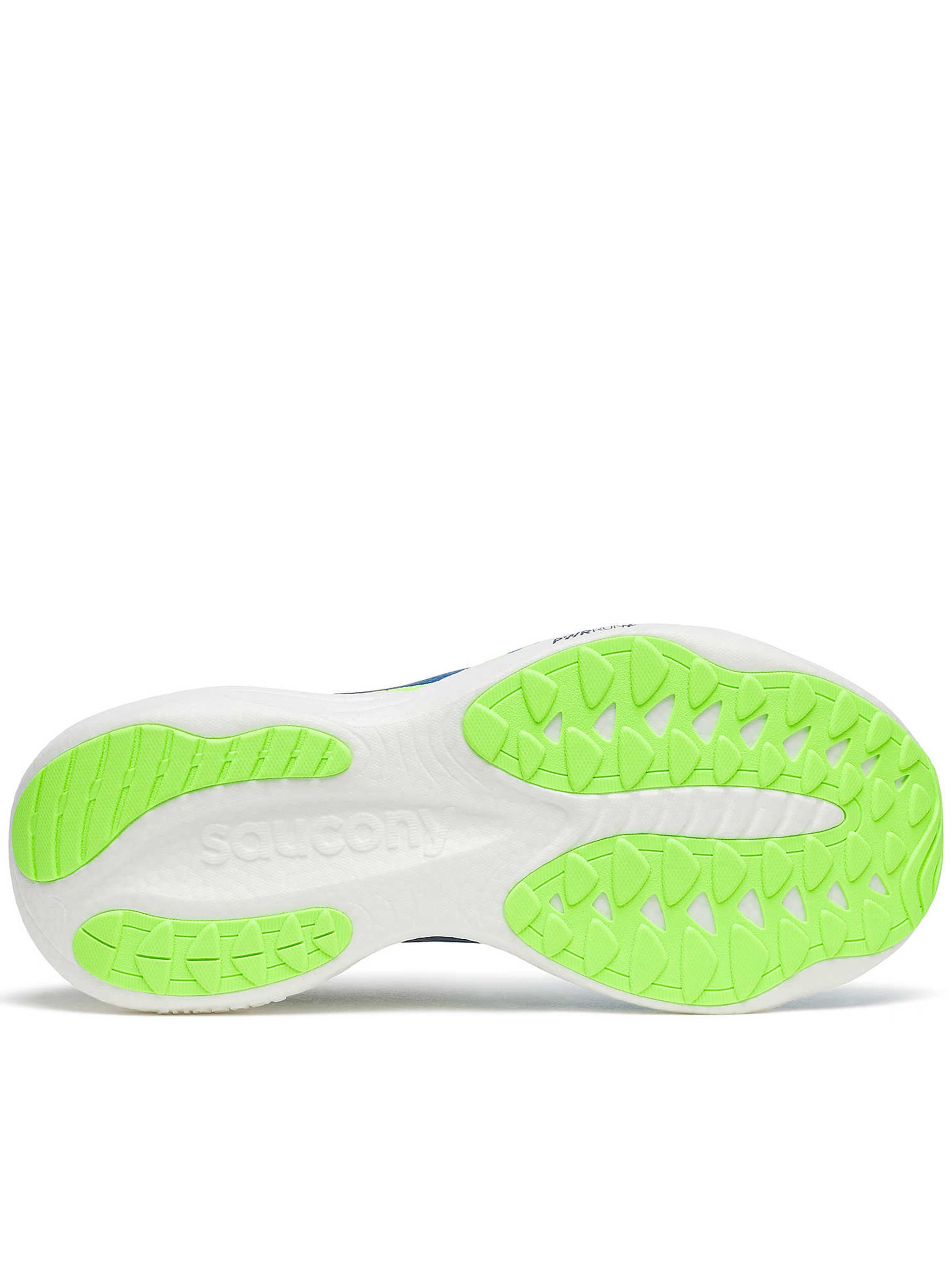 Breathable Blue Running Sneakers with Neon Accents
