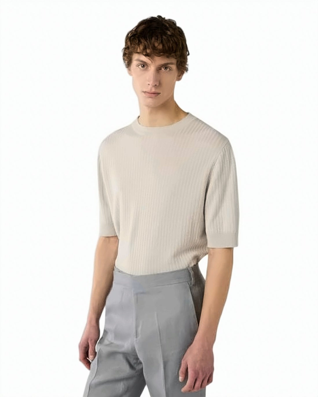 Lightweight Ribbed Knit Sweater