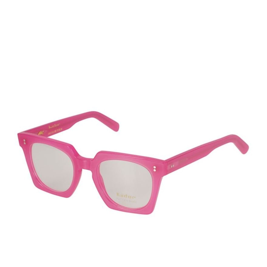 Maya Oversized Square Frame Sunglasses with Pink Translucent Finish