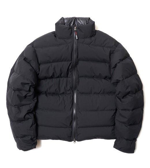 Puffer Jacket with High Collar and Minimalist Design