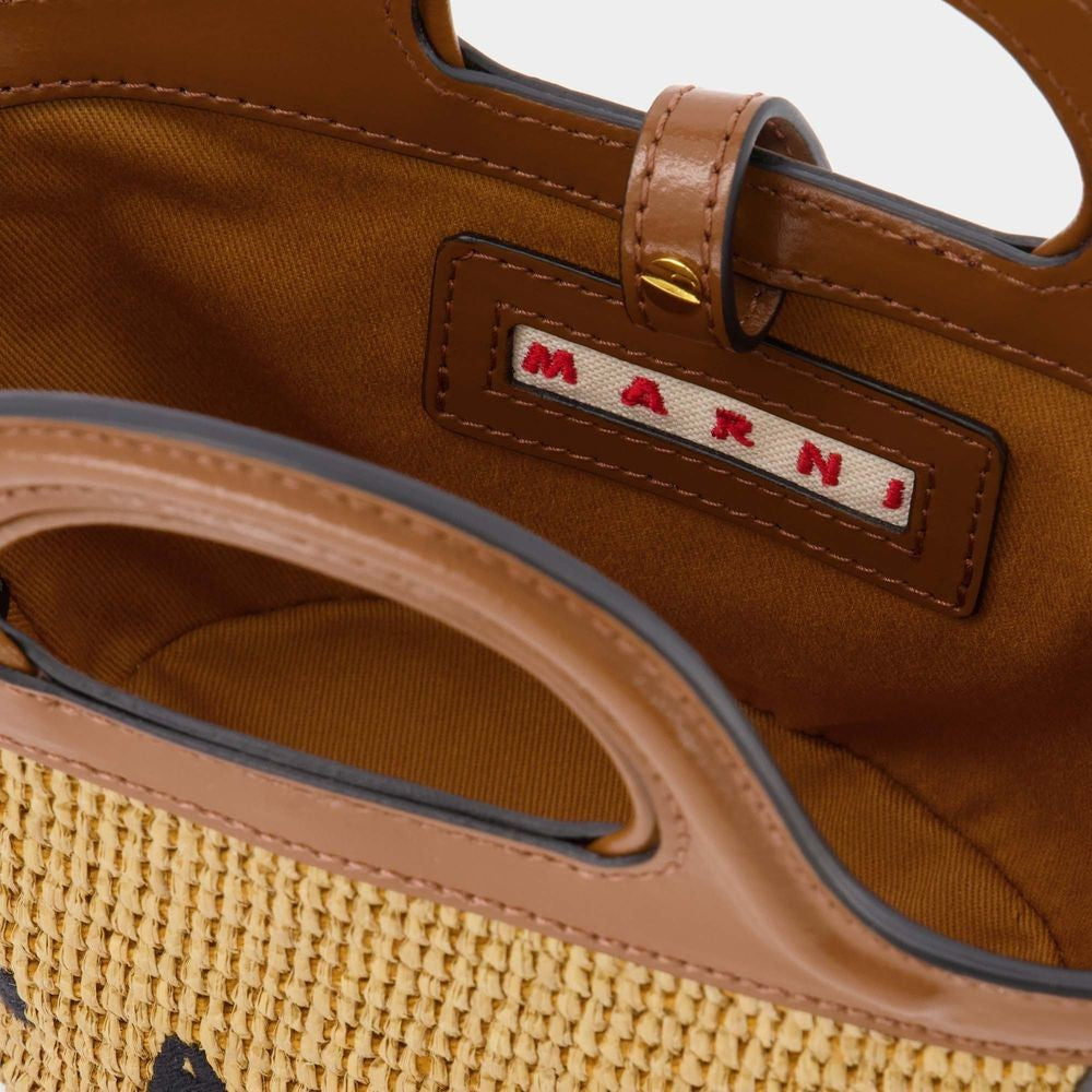 Tropicalia Micro Shopper Bag - Raw Sienna - Leather