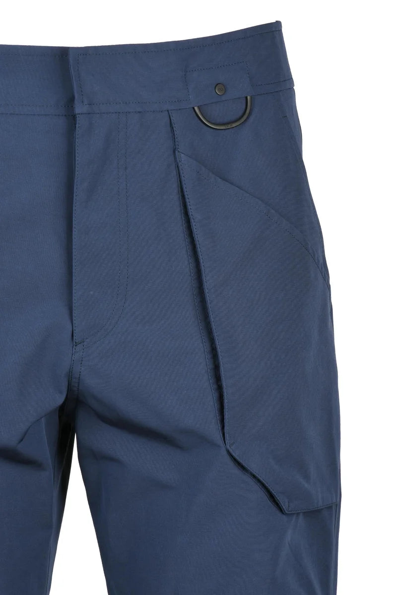 Polyamide PVC Cargo Pants - Blue