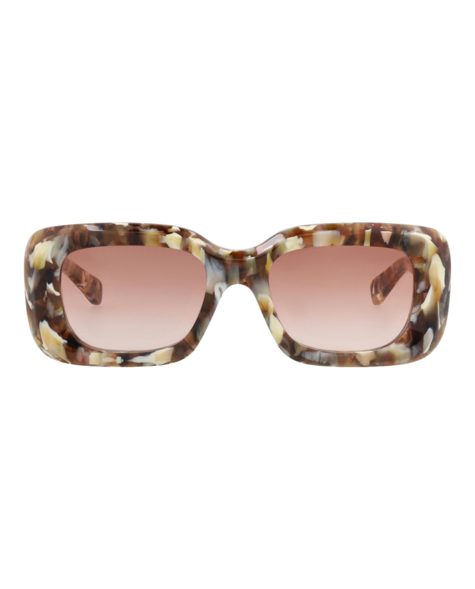 Square-Frame Recycled Acetate Sunglasses