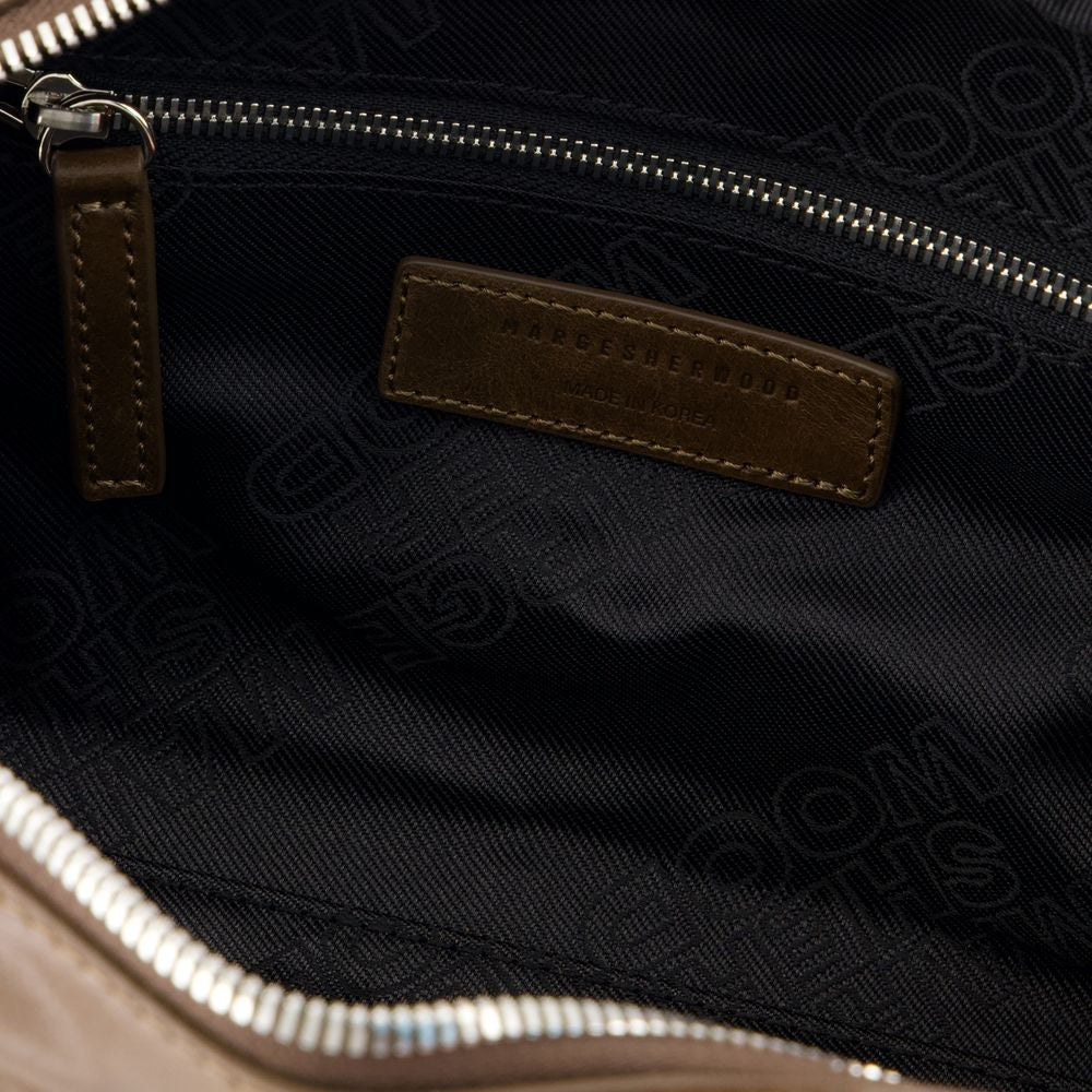 Soft Baguette Shoulder Bag - Leather - Brown