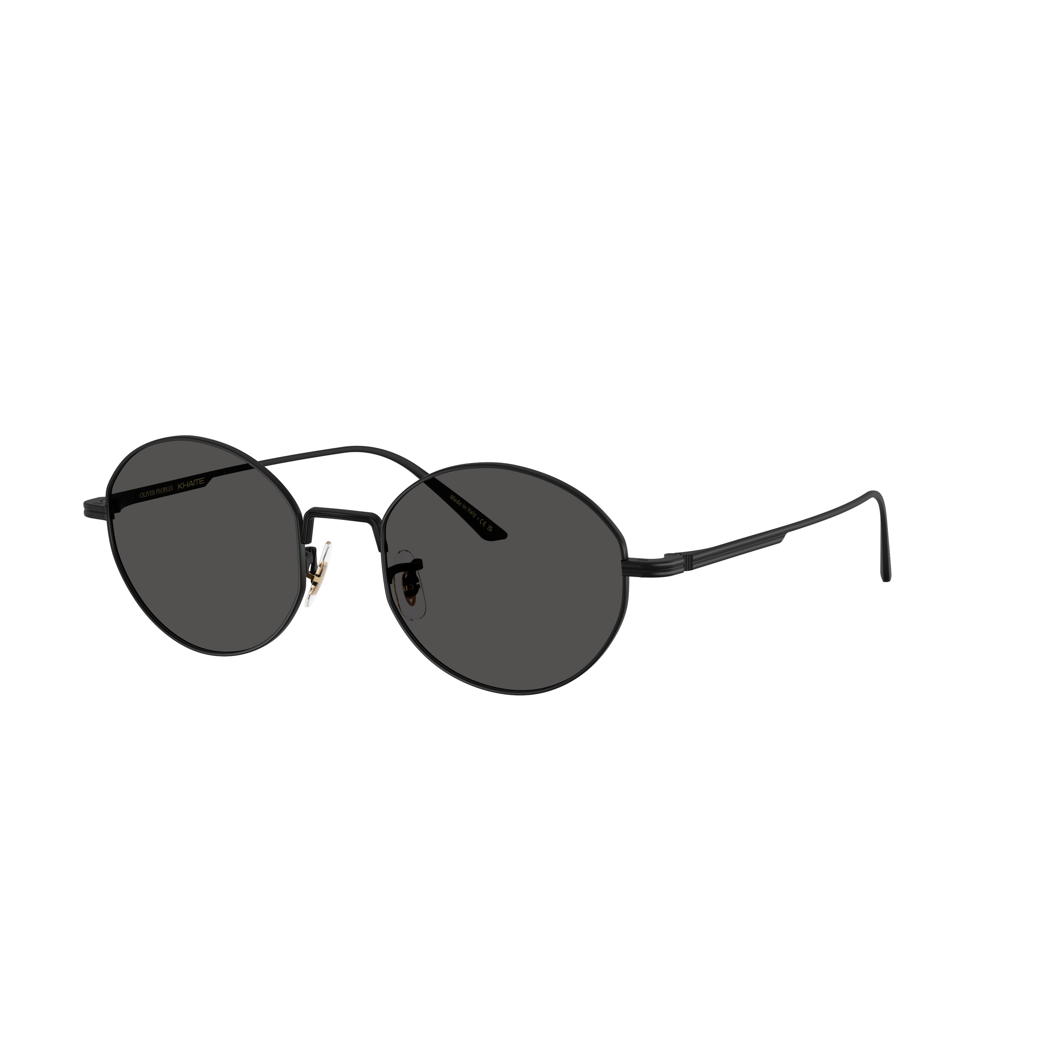 0ov1376s Round Lens Sunglasses with Minimalist Metal Frame