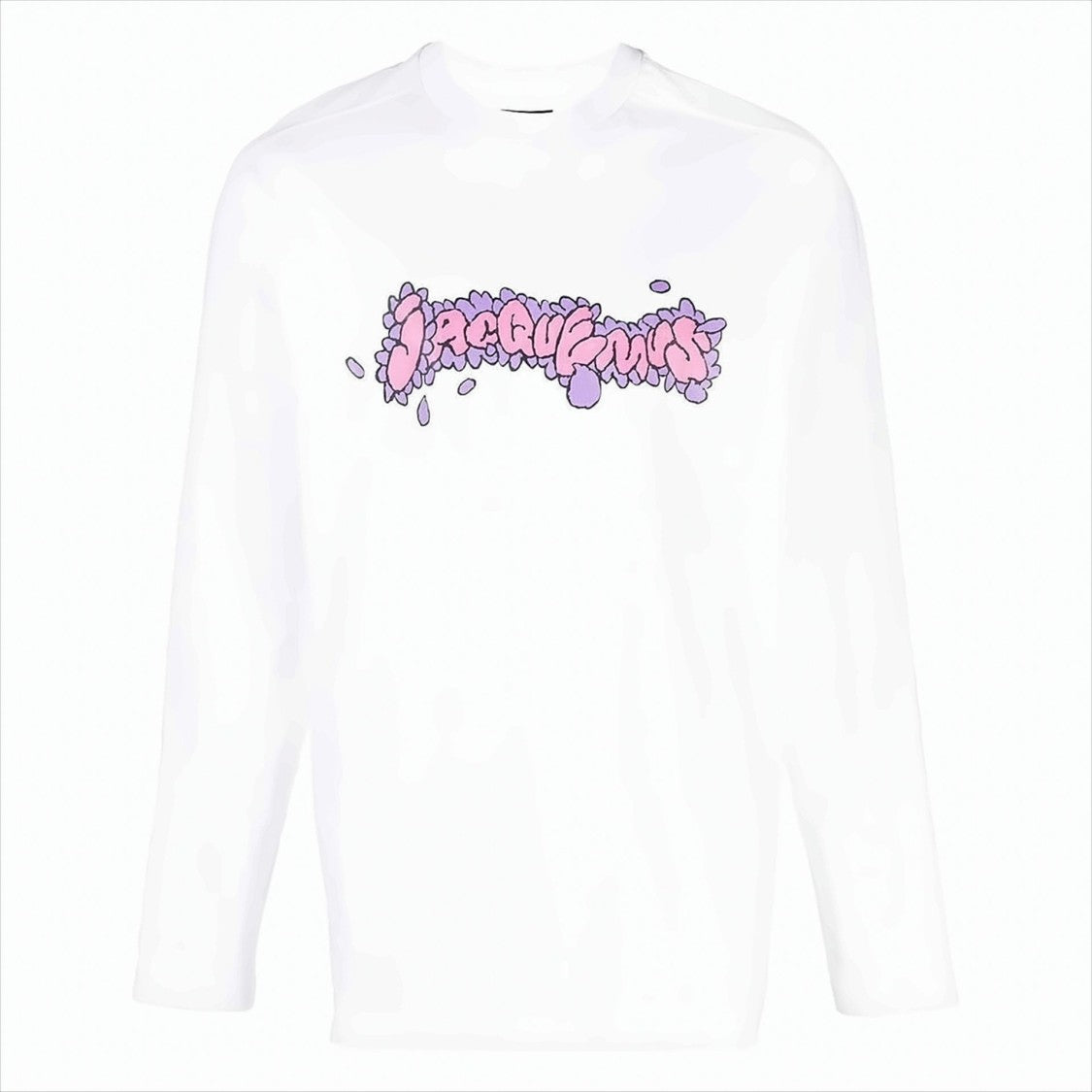 Long-Sleeve Cotton Tee with Graphic Daisy Print