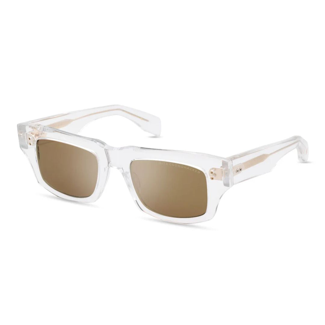 Cosmohacker Bold Rectangular Sunglasses with Transparent Frame