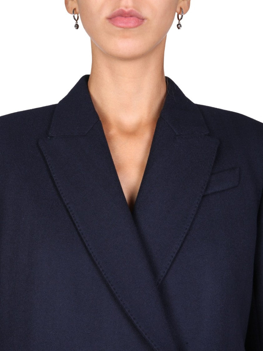 Structured Double-Breasted Jacket With Tailored Fit