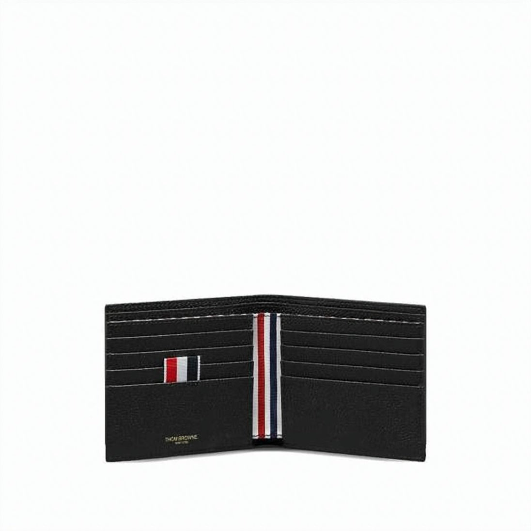 Textured Calf Leather Compact Bifold Wallet