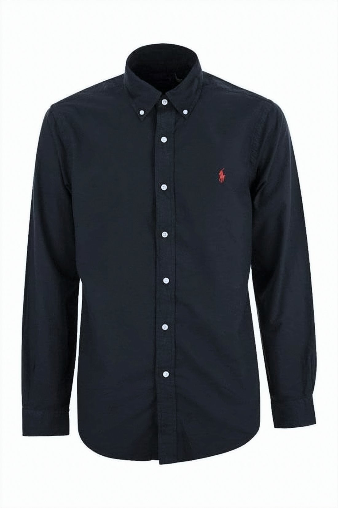Classic Black Custom Fit Button-Down Shirt