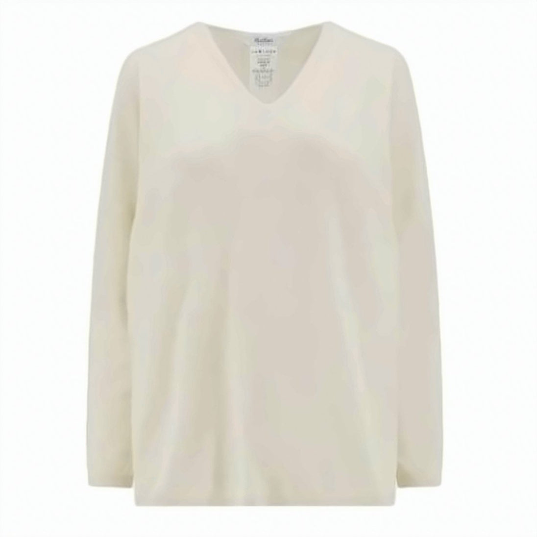 Long-Sleeve V-Neck Cashmere Sweater