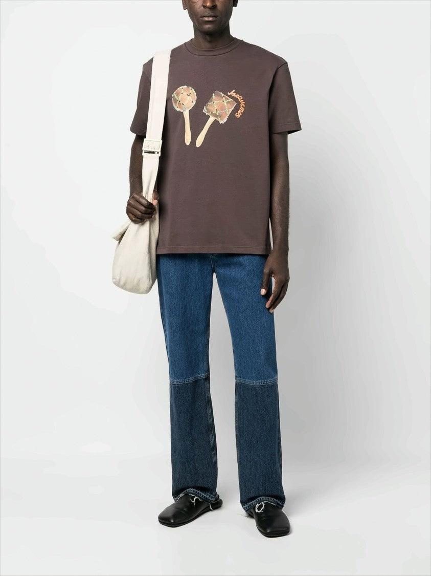 Relaxed-Fit Graphic Print Tee with Maraca Design