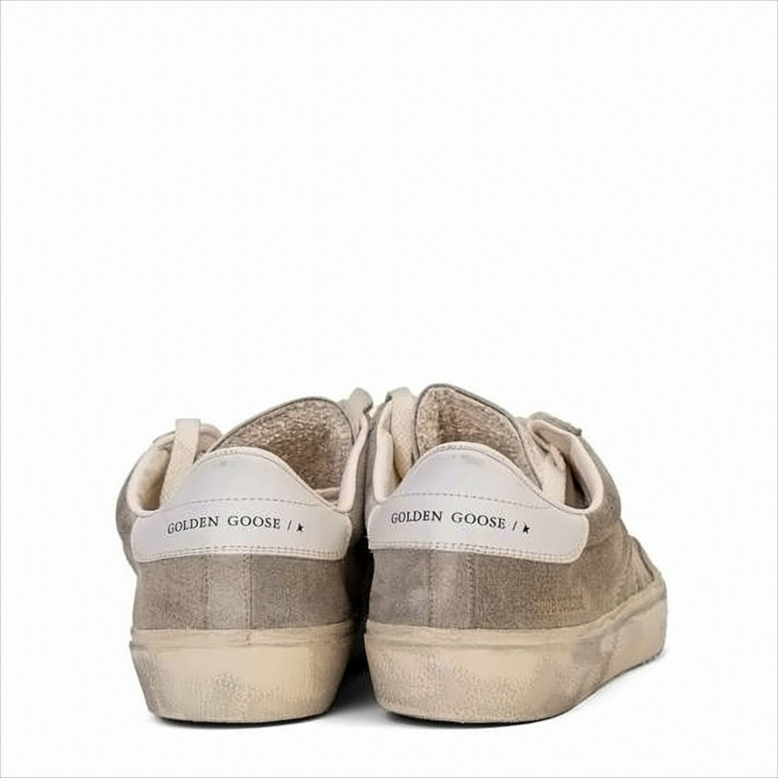 Distressed Suede Low-Top Sneakers with Leather Accents