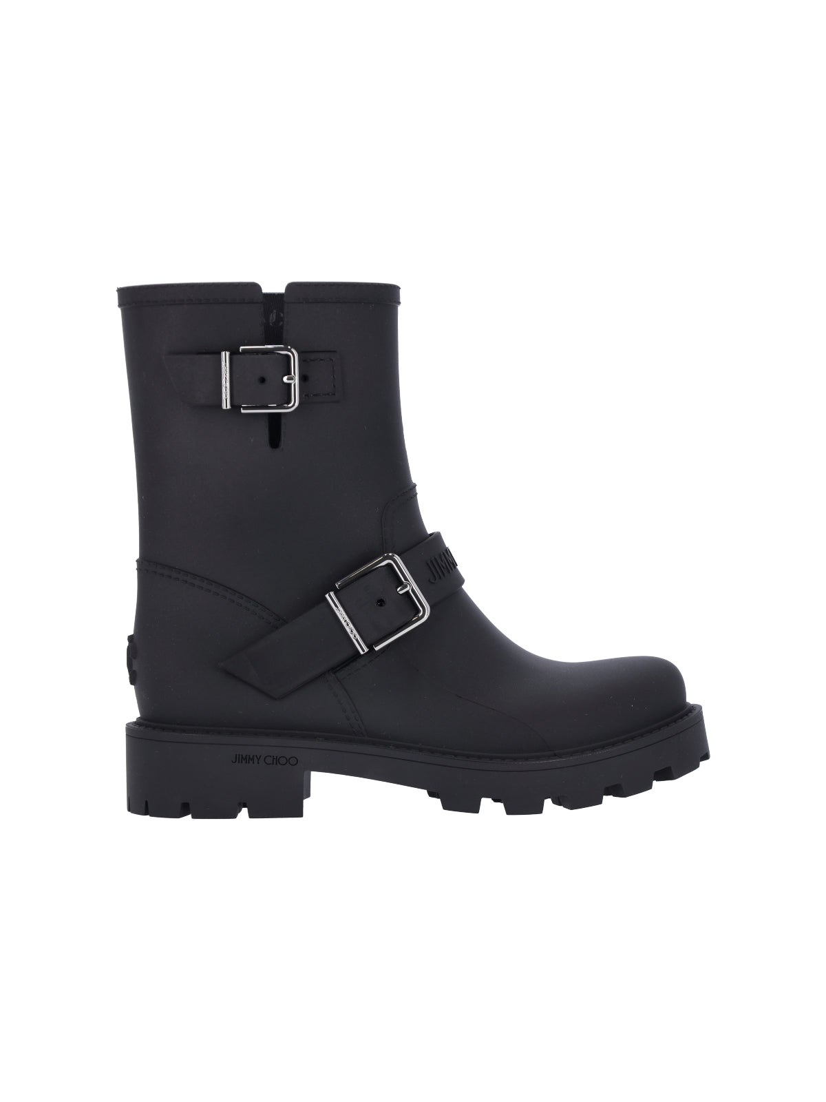 "Biker rain" Ankle Boots Black