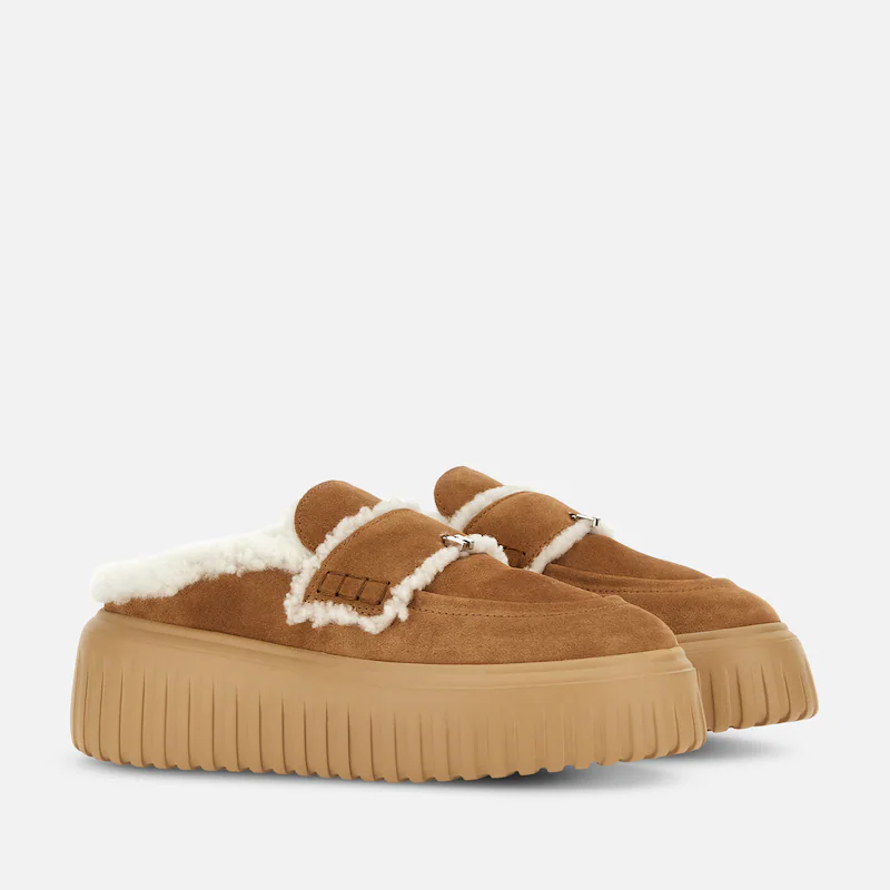 H-Stripes Sabot Fur With Shearling Lining
