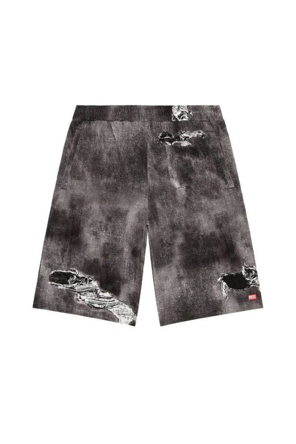 Multicolor Distressed Shorts