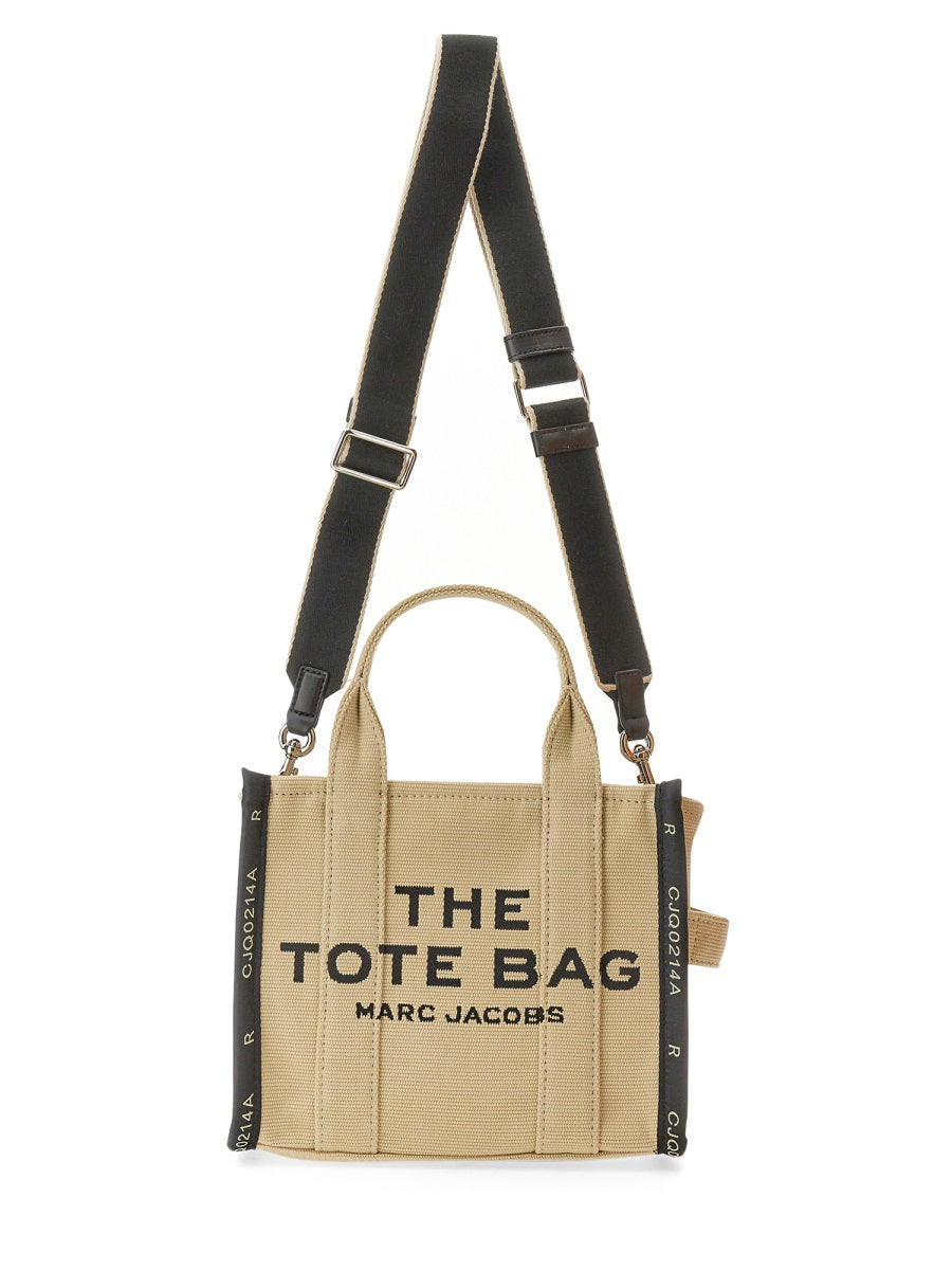 Black and White Small Logo Tote Bag