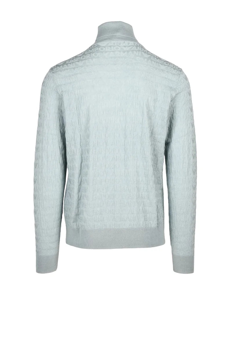 Turtleneck Sweater Virgin Wool - Blue
