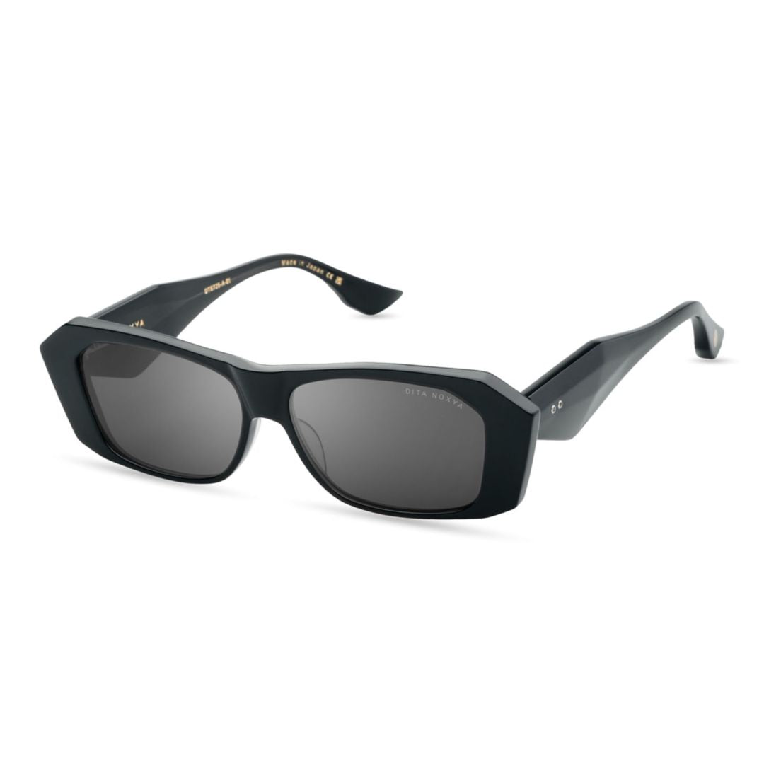 Noxya Geometric Rectangular Frame Sunglasses with Tapered Temples