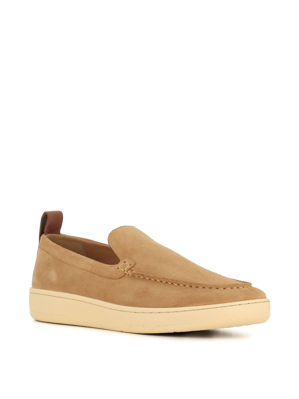 Almond Toe Beige Slip-On Sandals
