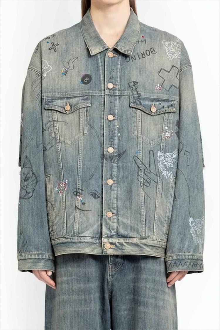 Faded Blue Denim Jacket