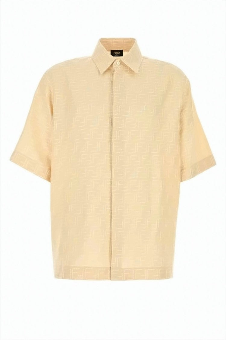 Cropped Textured Polo Shirt With Classic Collar