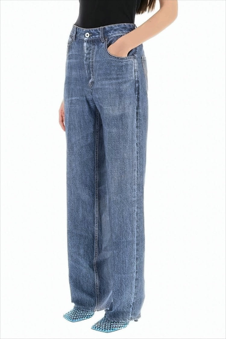 Straight-Leg Pants with Classic Denim Aesthetic