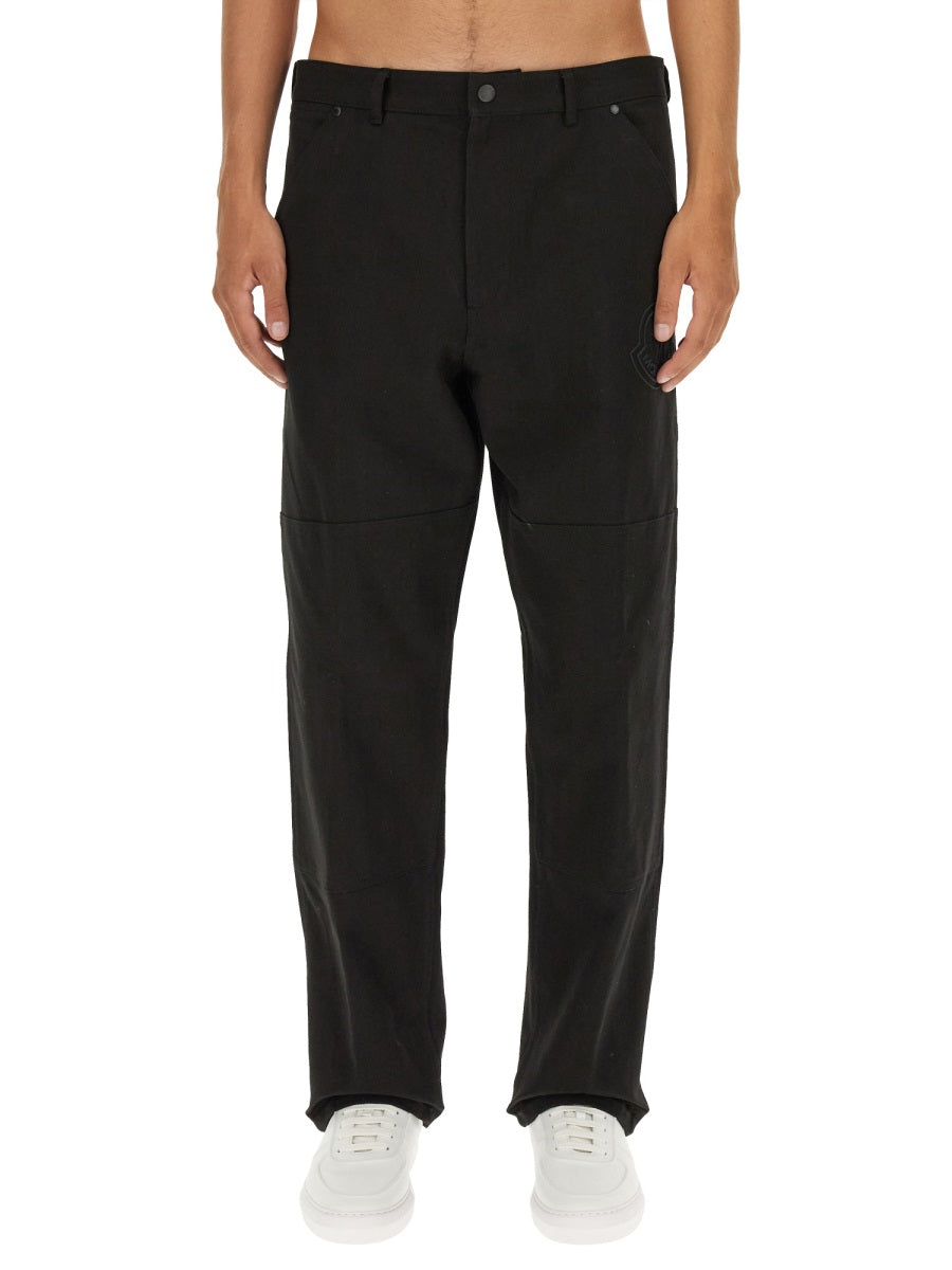 Straight-Cut Cotton Pants with Minimalist Design