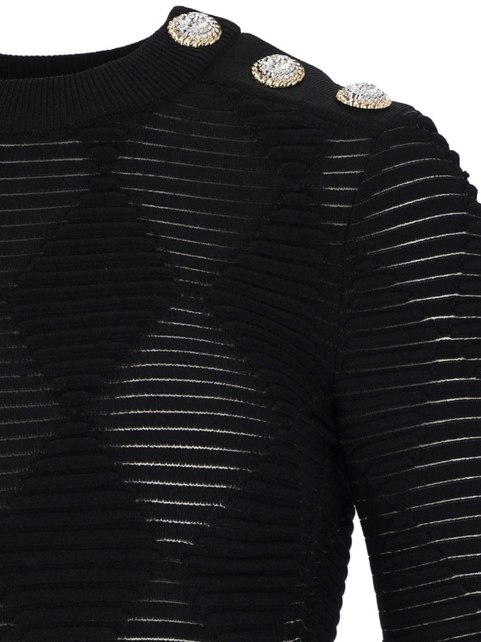 Textured Sweater – Black