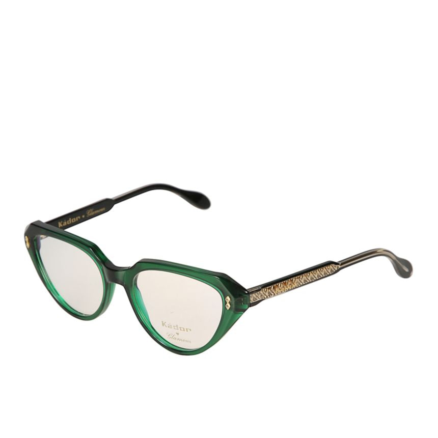 Lola Glamour Translucent Deep Green Cat-Eye Kador Eyeglasses