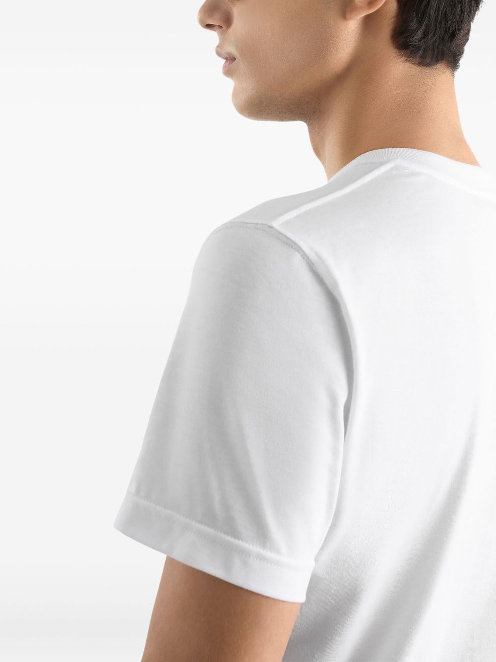 Classic Crewneck T-Shirt with Embroidered Emblem