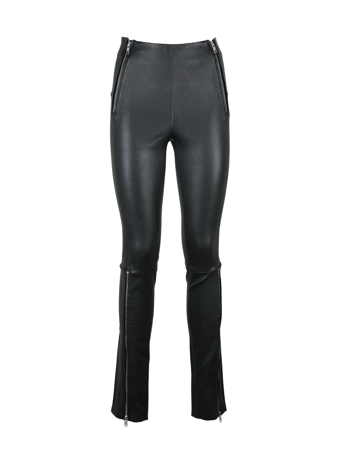 Helmut Lang Skinny Leather Trousers - Black