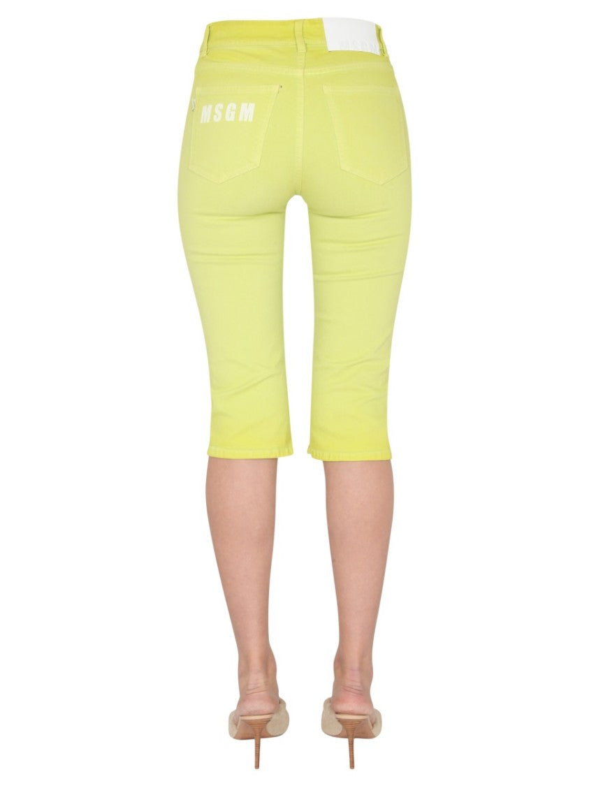 Mid-Length Slim Fit Jeans
