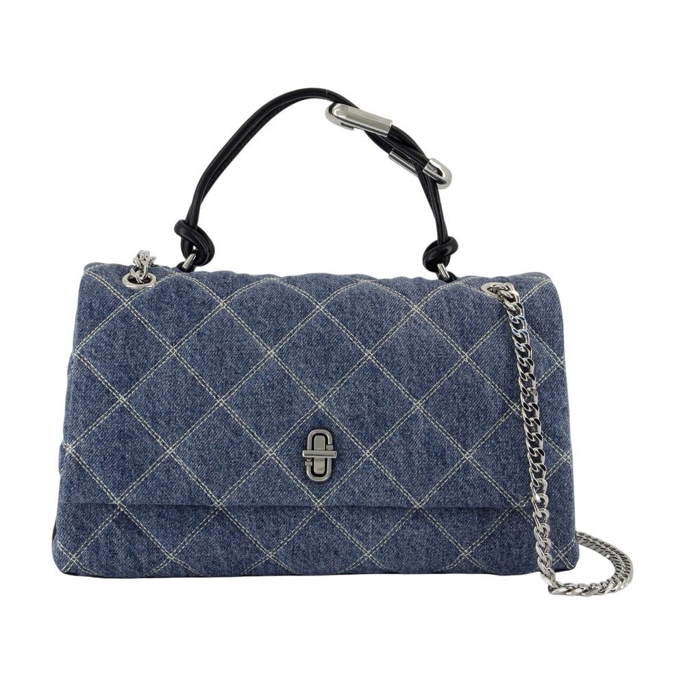 The Dual Chain Shoulder Bag - Cotton - Blue