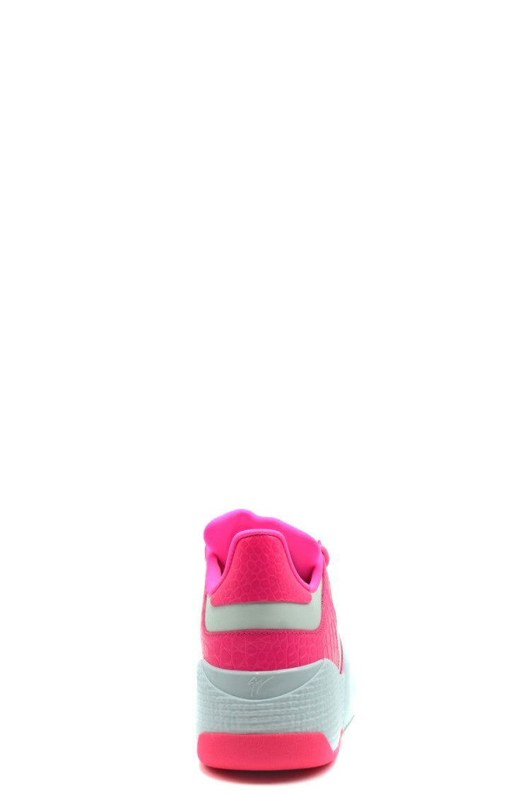 Low-Top Sneakers With Textured Leather