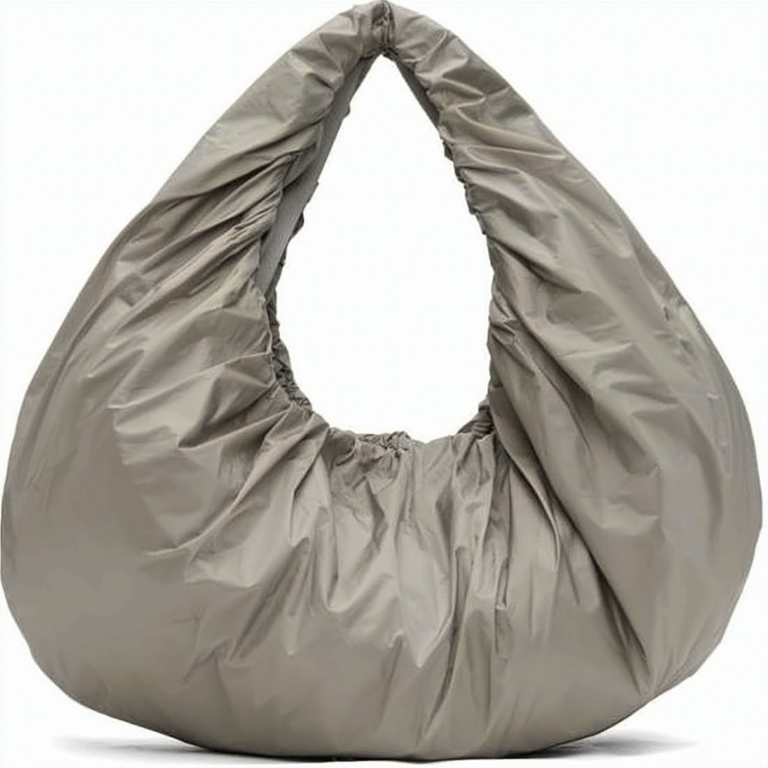 Gathered Crescent Tote Bag