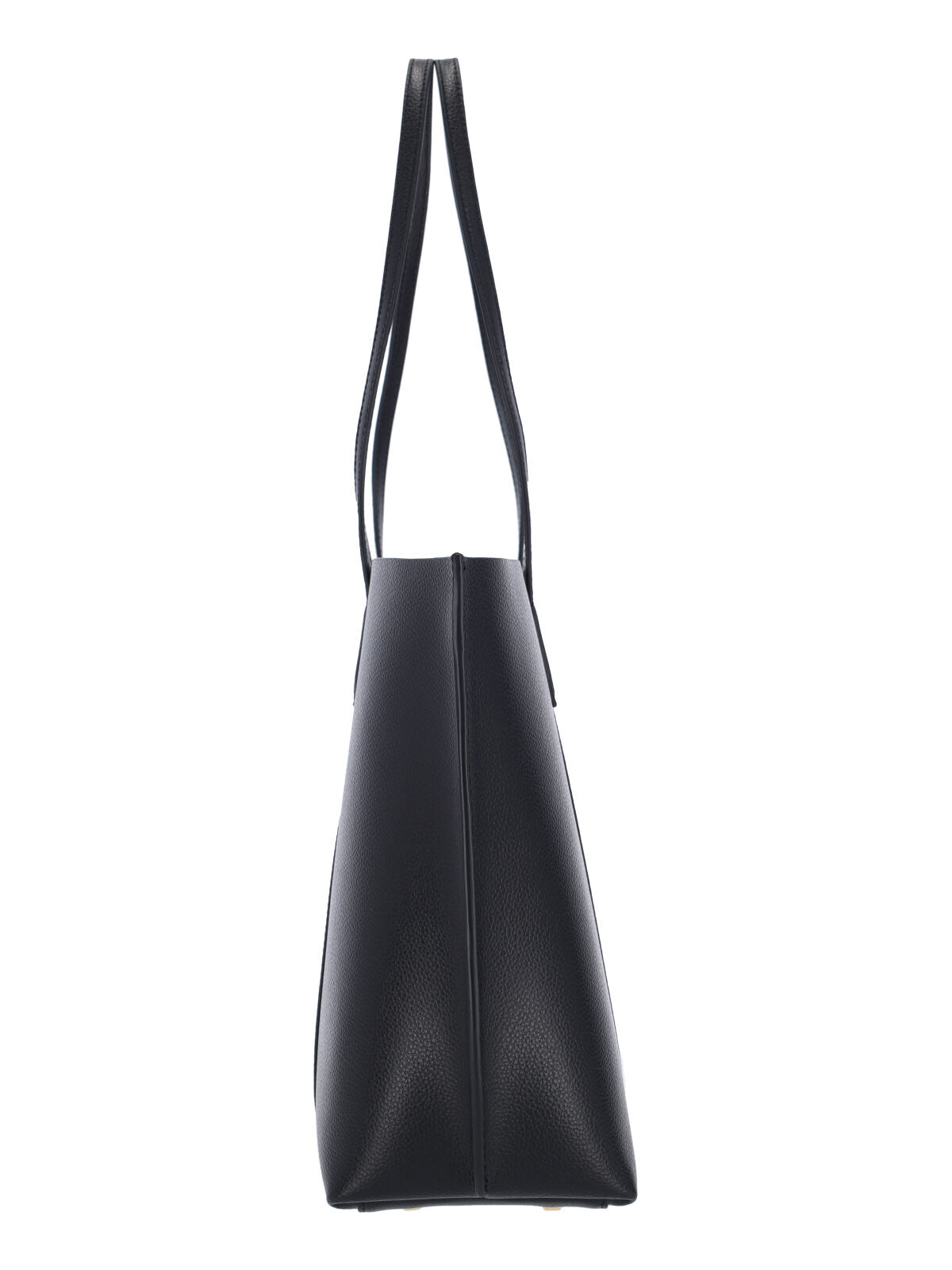 Smooth Black Calf Leather Tote Bag