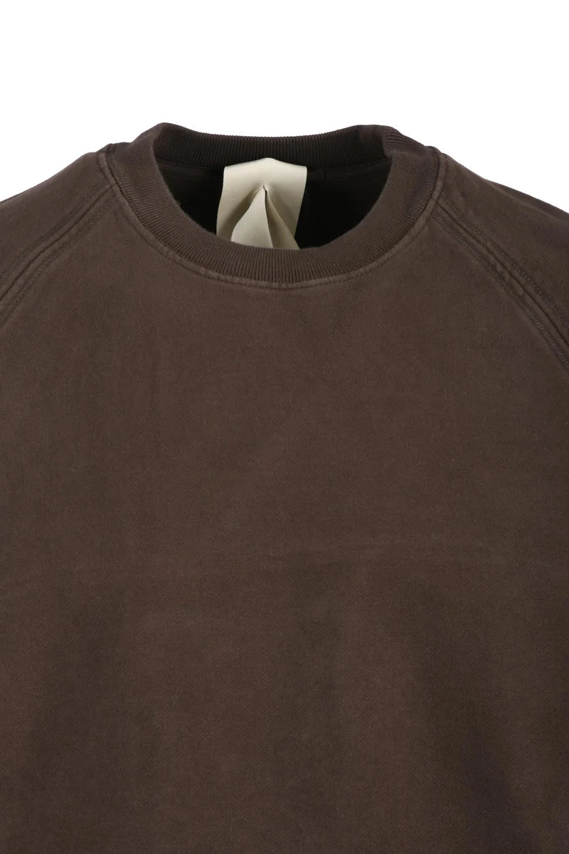 Brushed Interior Crewneck Sweatshirt Brown