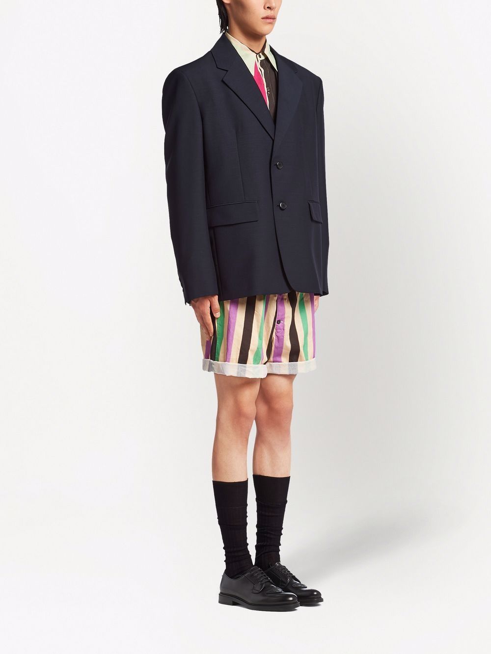 Black Oversized Mohair/Wool Blazer